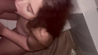 Sexy white girl loves sucking BBC