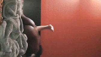 Amateur wife has some fun with black bulls