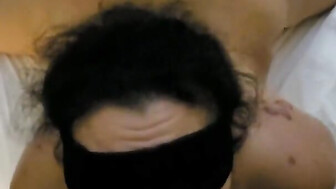 Amateur wife has some fun with black bulls