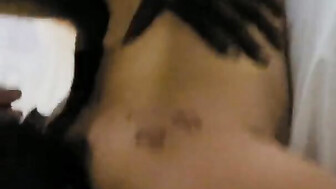 Amateur wife has some fun with black bulls