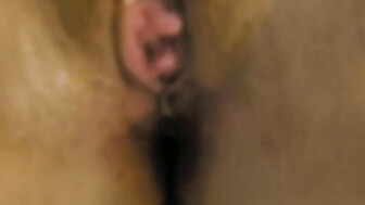 Amateur wife has some fun with black bulls