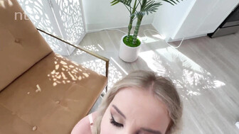 Black stud fills that tight ass with cum and then gives it in her mouth