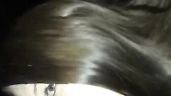 Hot babe blows big black cock