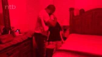 Hubby cleans wife's pussy after she took several creampies inside