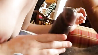 Made boyfriend watch her suck a black cock