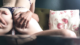 Hot married woman and a strong brown lover