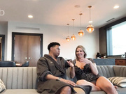 Hung black bull fucks that white pussy bareback and fills her with thick cream