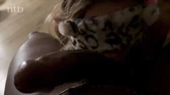 Dominant black bull vs very hot white wife in red