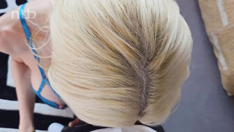 Super sexy blonde with perfect body loves Big black cock