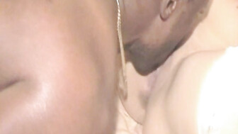 Pumping that gorgeous milf in white stockings