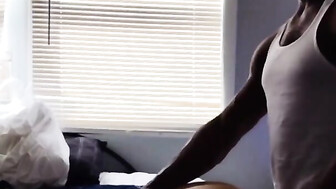 Hot interracial threesome with massive black cock