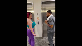 Redhead with big tits and curvy body fucked by huge BBC