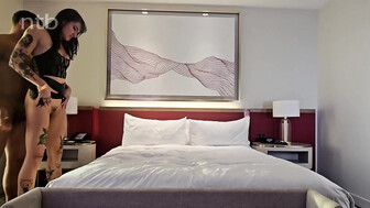 Tattooed white babe cleans that bbc after he impregnated her pussy