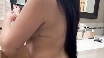 wife getting ready for date