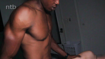 Redhead with hot body fucked by big black cock hard