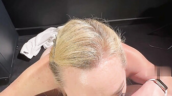 Busty white wife gets fucked and creamed by fat bbc