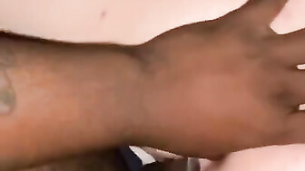 BBC boyfriend toys her pussy