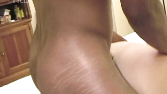 Bbc cum was slowly dripping out of that freshly fucked white pussy