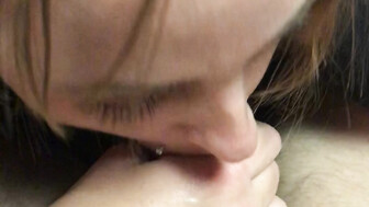 GF gives best friend a blowjob