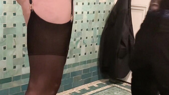 Married lady with hot ass rides big black dick