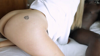 Sexy QoS blonde with hot body enjoying huge BBC