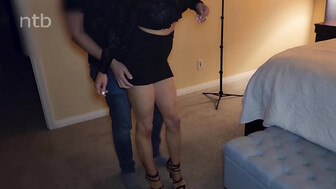 Slim blond cuckold honey gets that fat bwc bareback in her bald pussy