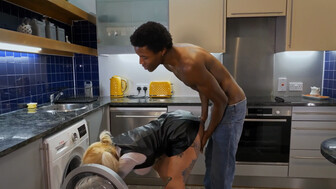 Busty housewife gone with with BBC in the kitchen