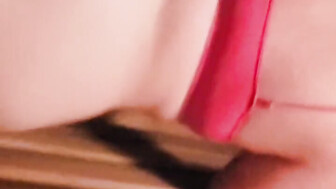 Redhead PAWG gets some chocolate in the sauna