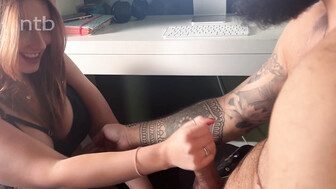 Horny redhead with big booty loves big dick