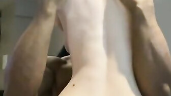 Wife on top of a black bull