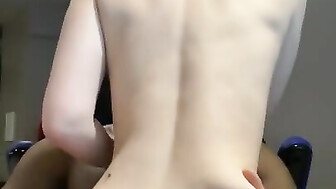 Wife on top of a black bull