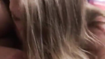 Hotwife blows black cock