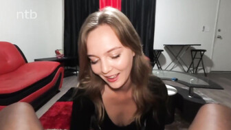 Skinny cuckold blond white babe takes that huge bbc creampie inside