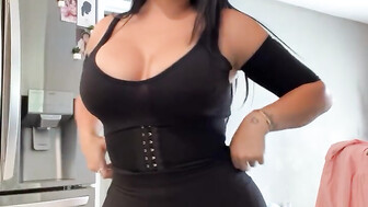 wife getting ready fore date