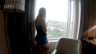 Blonde hotwife meets bbc at hotel in front of hubby