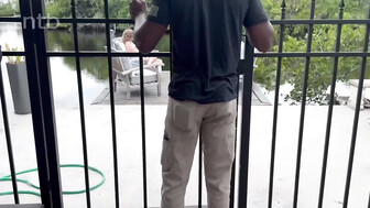 That sexy white ginger gets some hard bbc banging and creaming