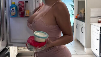 wife in kitchen
