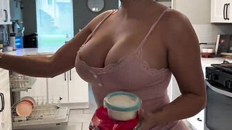 wife in kitchen
