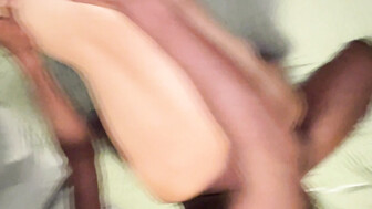 Wife sucks first huge cock