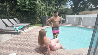 Married white blonde with glasses gets big black dick