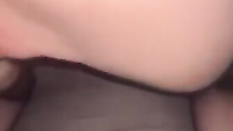 Opening herself to feel Big black cock