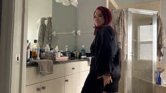 Horny redhead wife with phat booty gets hard BBC fuck