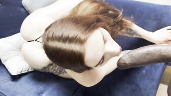 Black guy fucked her on the first date! First BBC