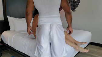 Muscular BBC bull with big cock fucks thick white wife