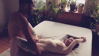 Tattooed woman and her 1st BBC