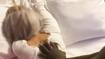 Hot blonde wife BBC doggystyle