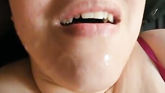 Busty latina wife swallows bbc cum