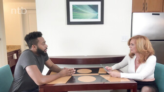 Busty redhead white milf milks that fat bbc to the last drop of cum