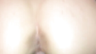 Black cock doggystyle in her creamy wet pussy