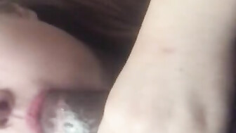 White girl gives good blowjob